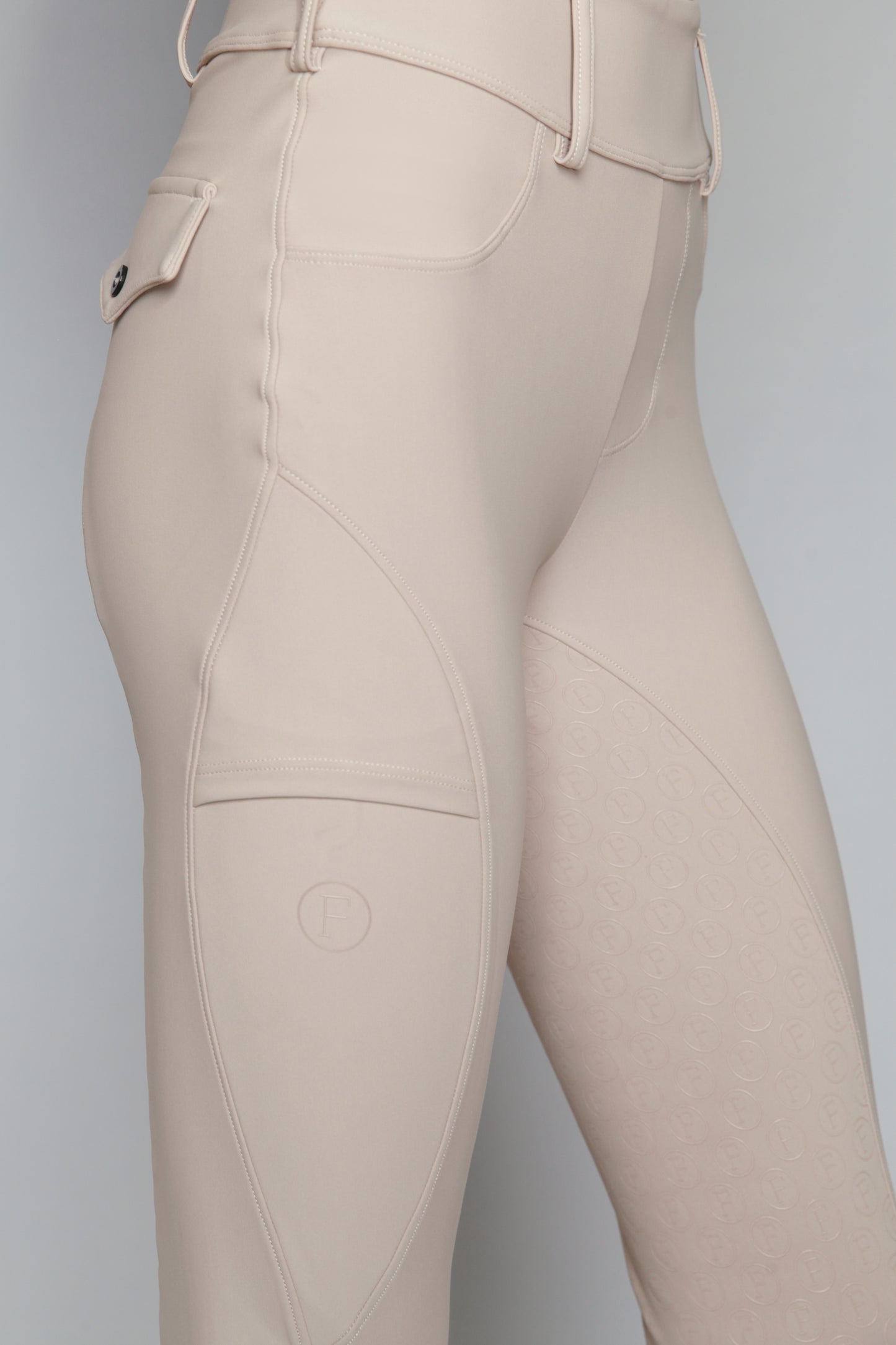 Foxhound Bone Breeches with Belt Loops
