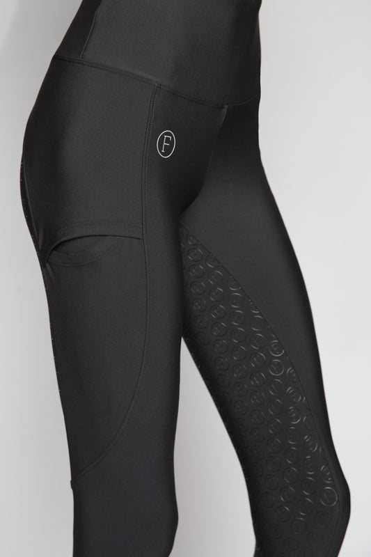 Black Foxhound Leggings