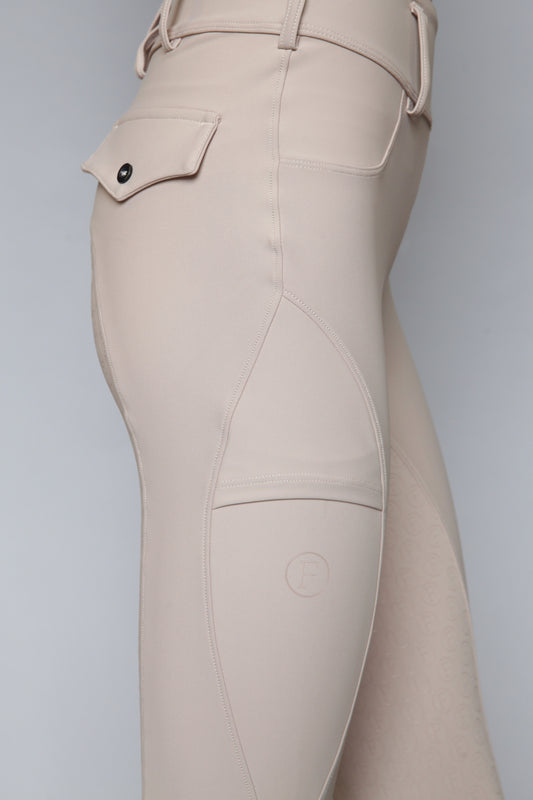 Foxhound Bone Breeches with Belt Loops